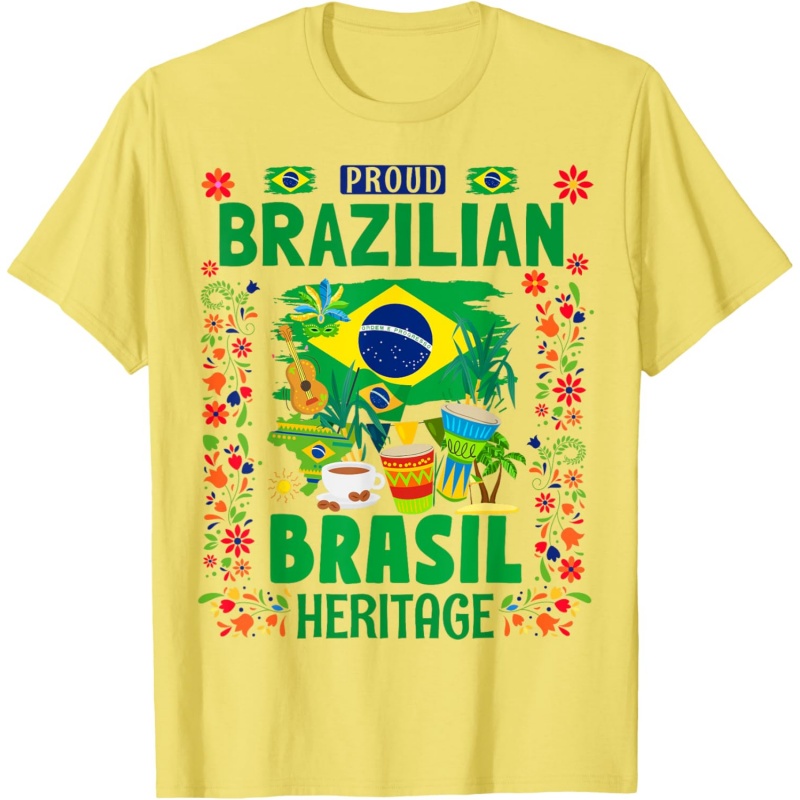 Kaus Musik Brasil Cetak 3D unt - Street Fashion Brazil ulasan dan harga