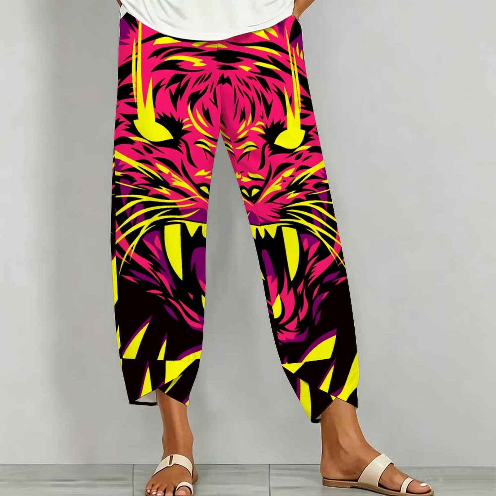 Celana Fashion Retro Bermotif  - Fashion Street Yoga ulasan dan harga