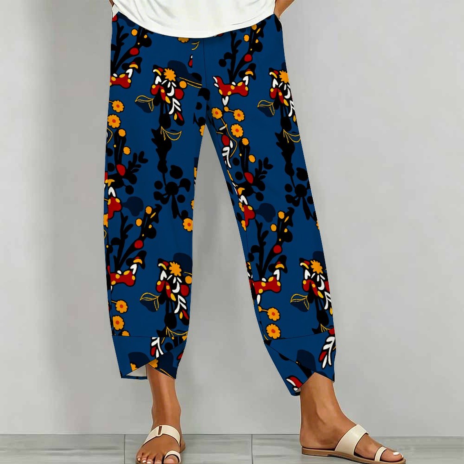 Celana Fashion Retro Bermotif  - Fashion Street Yoga ulasan dan harga