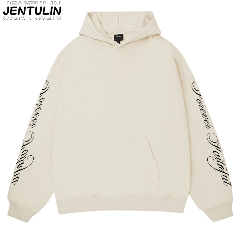 Hoodie Grafis Alfabet Gaya Ret - Street Fashion Goth ulasan dan harga
