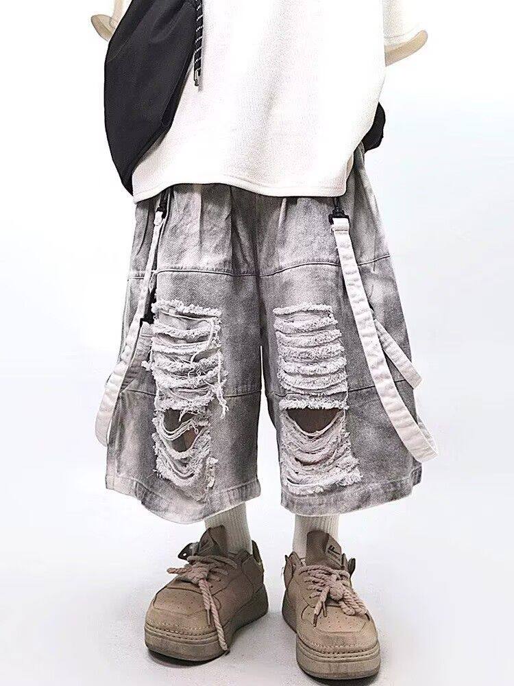 Celana Jeans Pria Retro Hip-ho - Street Fashion American ulasan dan harga