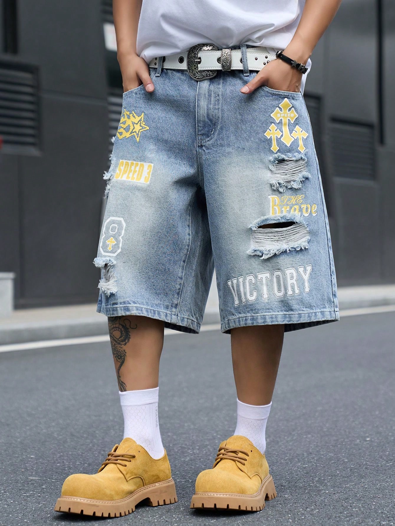 Celana Pendek Denim Pria Model - Street Fashion Art ulasan dan harga