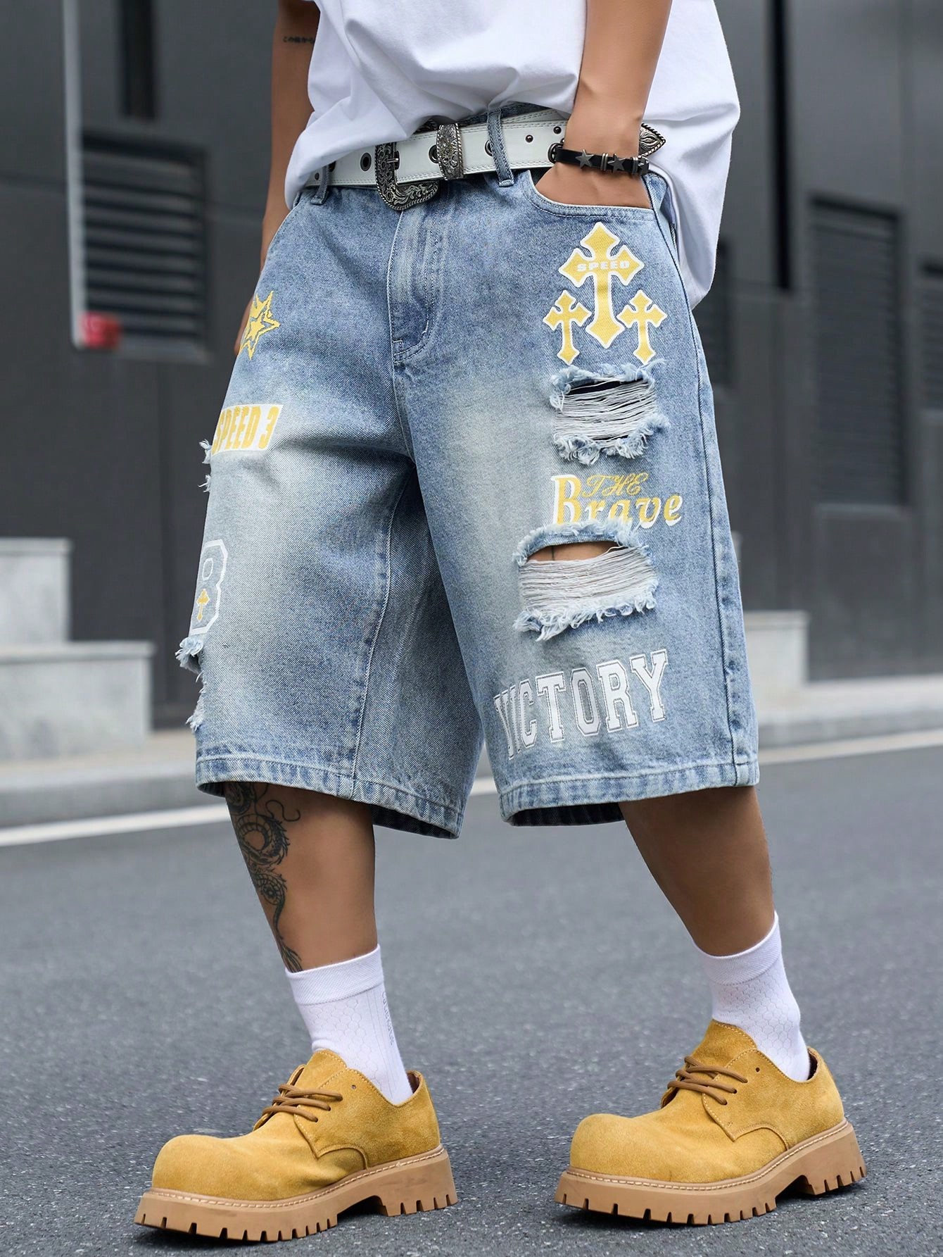Celana Pendek Denim Pria Model - Street Fashion Art ulasan dan harga