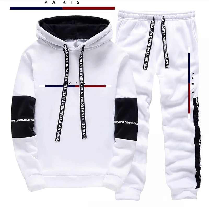 Setelan Pria Motif Cetak Paris - Street Fashion Men ulasan dan harga